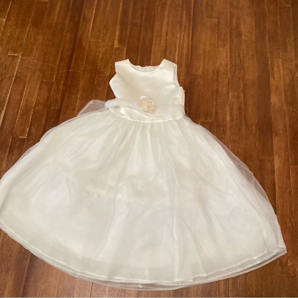 Vintage NWOT flower girl pageant dress made USA size 8 princess mini fairy